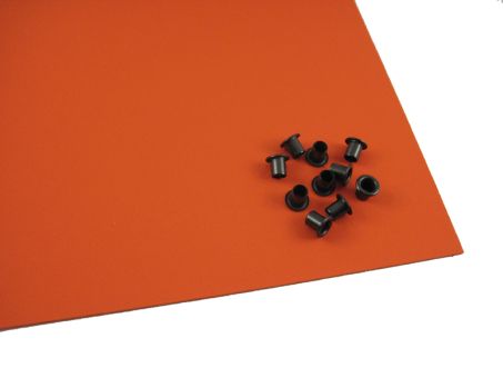 KYDEX - Holster-Set 30 (2,4 mm Kydex, 8,2 mm Oesen) - Hunter Orange 