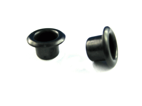 Oesen/Nieten/Hohlnieten (schwarz) - 5,7 mm - 50 Stück 