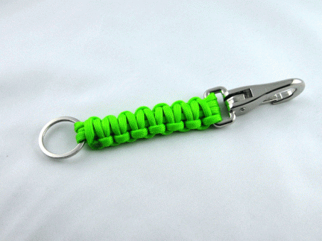 Paracord Schlüsselanhänger - neon green (handmade) 
