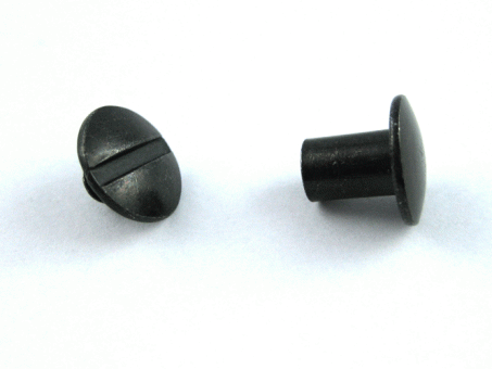Chicago Screws (Schrauben, schwarz verzinkt) - 7,0 mm - 50 Stück 